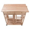 Winsome Wood Suzanne Kitchen, Square, Natural