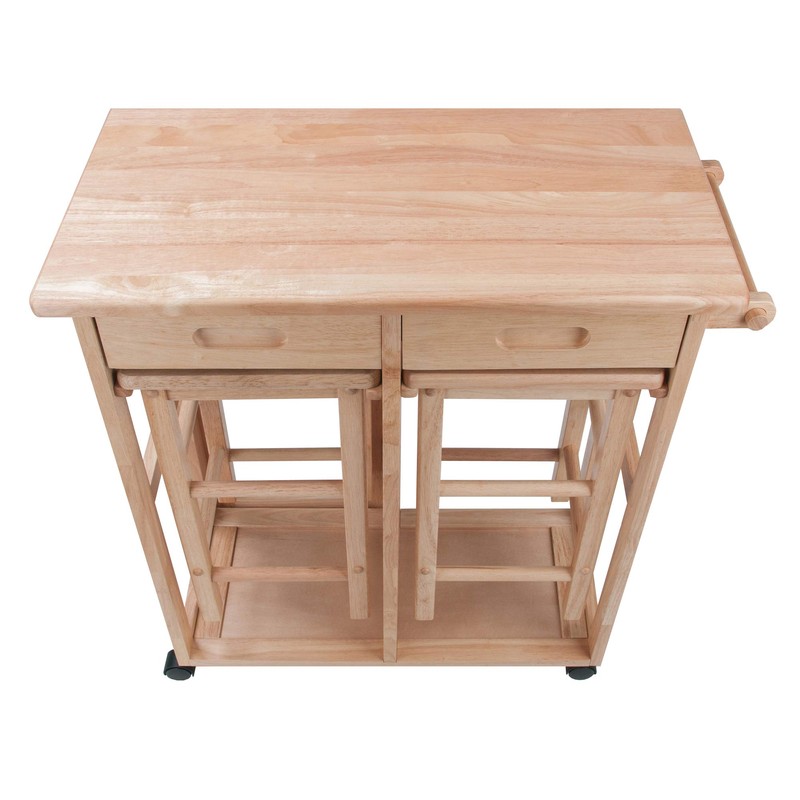 Winsome Wood Suzanne Kitchen, Square, Natural