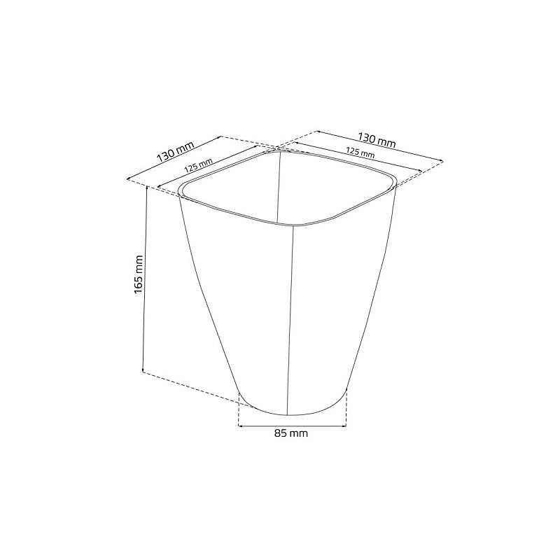 Diamond clear transparent orchid flowerpot Coubi planter made of plastic