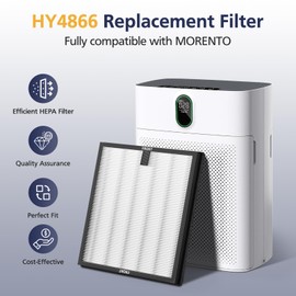 HY4866 Filters Compatible with MORENTO HY4866, WESTHEY HY4866, YIOU M1 Air Purifi-er, 3-in-1 Efficient Filtration System,Enhanced Version