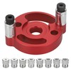 Zocipro Woodworking Center Finder Tool Kit, Aluminium Alloy Drill Guide