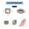 SUPERFINDINGS about 220Pcs Stainless Steel M3 Square Nuts Square Thin