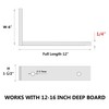 NEODROP 8-Pack 12 Inch Heavy Duty Shelf Brackets, Premium Floating