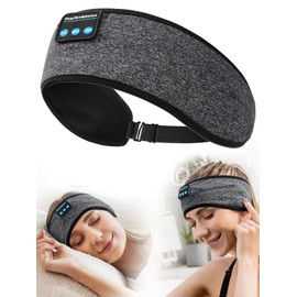 Sleep Headphones Sports Headband, Adjustable Wireless Headband Headphones, Long Time Play Headphone Band with Built in Speakers Perfect for Sleep,Workout,Running,Yoga,Travel,Insomnia