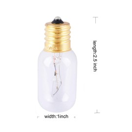 Wadoy Microwave Light Bulb Compatible with LG, Frigidaire, Kenmore Range Microwave, 6912W1Z004B 125V 30W Bulb, Appliance Light Bulb