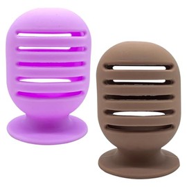 Abaodam Soporte Portátil para Almacenar Beauty Eggs de Silicona para Esponjas de Maquillaje 2piezas, Estuche Ligero Adecuado para Uso en Dormitorio