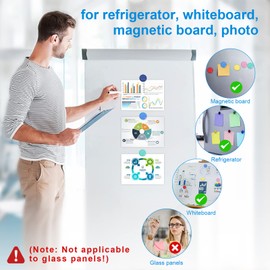 MOXYOY 40pcs Fridge Magnets, 10 Colors Whiteboard Magnets Colorful for Notice Board, Planning Boards, Office, School, Crafts