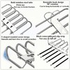 MAECEMZ Pants Hangers Space Saving- 4 Pack Stainless Steel Multifunctional