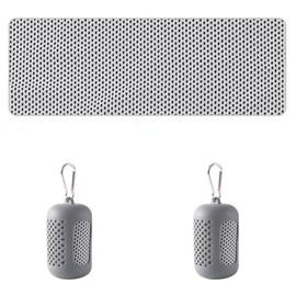 Cooling Towel with Case, Cool Towel, Large 11.8 x 35.4 inches (30 x 90 cm), Made of Cooling Fiber, Cooling Towel, Keeps You Cool When Wet, Keeps You Cool, Sweat Absorbent, Quick Drying, Portable,