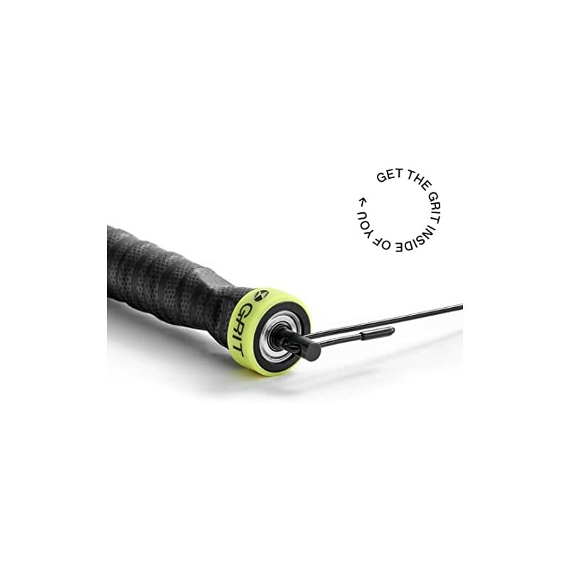 Cuerda para Saltar GRIT, Resistente, Ajustable, Ligera y Rotativa, Incluye