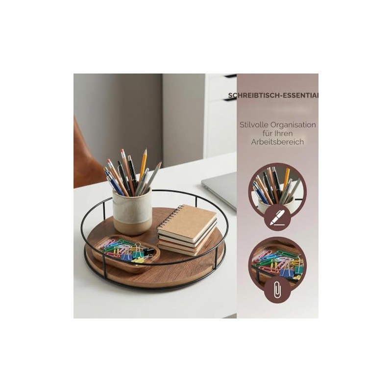 Spice Rack Rotatable, 23 cm Lazy Susan Turntable Organiser, Spice