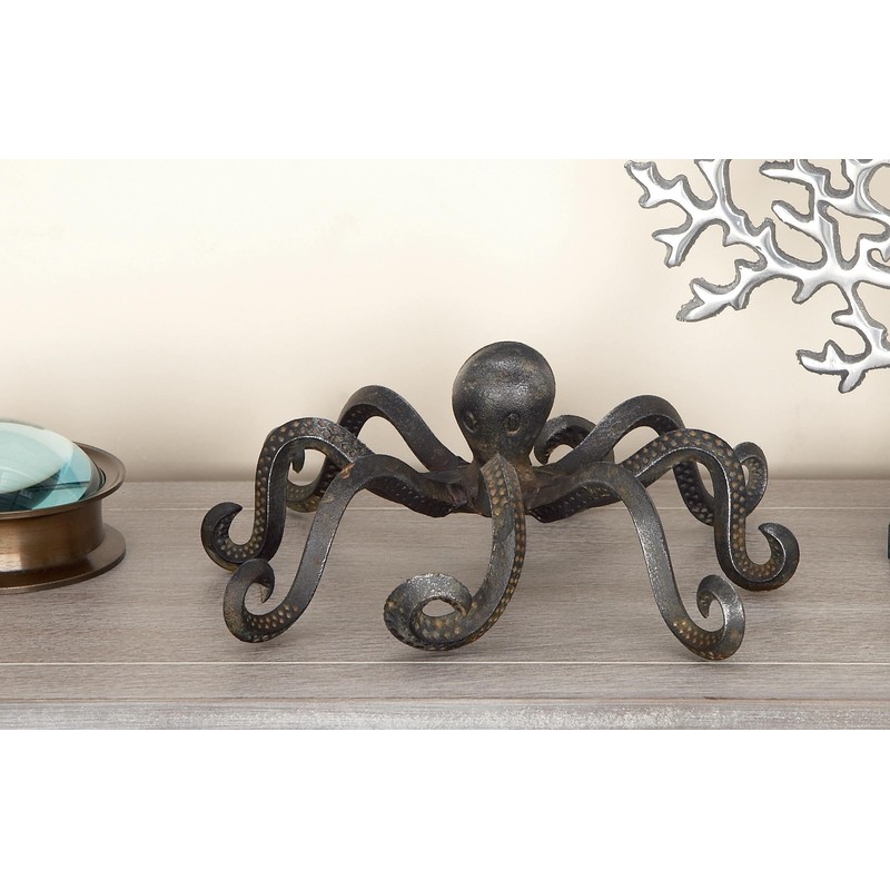 Deco 79 Metal Octopus Decorative Sculpture Home Decor Statue with