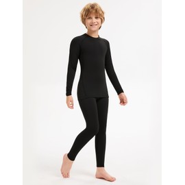 Mexholin 5 Pack Boys' Compression Pants Youth Athletic Tights Quick Dry Base Layer Leggings for Sports Basketball Football Bl/D Gr/Bl/Gr/Dark Blue L