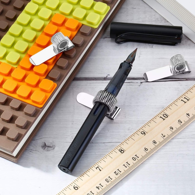 Outus 12 Pcs Pen Holders for Clipboard Metal Pen Clip