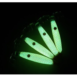 Squid Jig 1/2 oz weighted jigs Handmade 30mm wide hook (Orange)