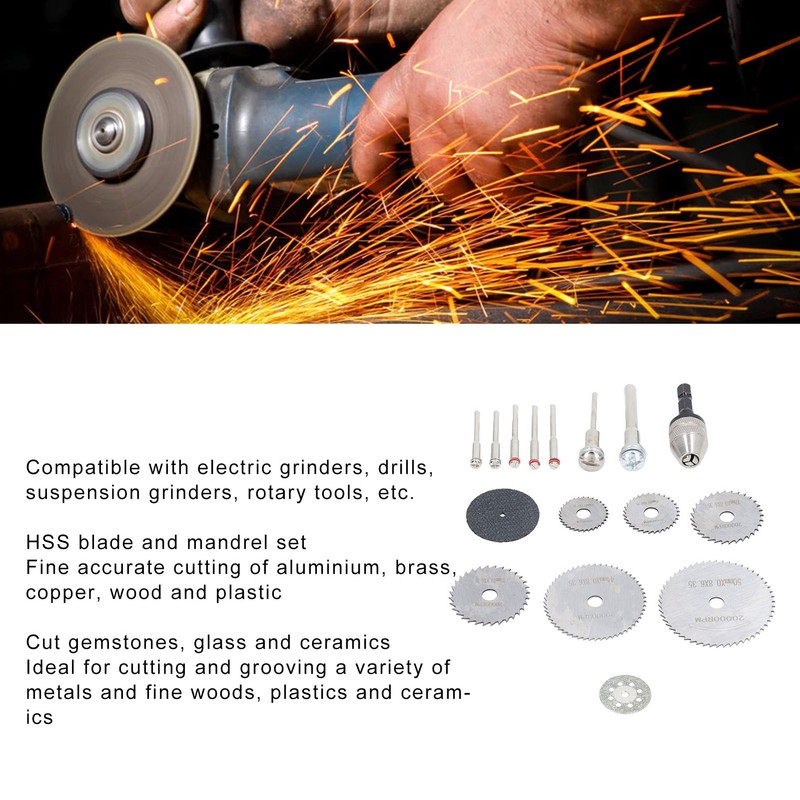 Rotary Cutting Wheels Tool Kit Resin Cut Off Disc HSS