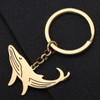 RAIDIN Stainless Steel Gold Silver Plated Cute Ocean Animal Key
