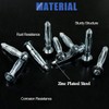 Glarks 30Pcs 5x52MM Heavy Duty Zinc Plated Steel Molly Bolt