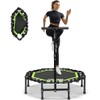 ONETWOFIT Foldable Rebounder Trampoline for Adults, 40/42/45” Mini Fitness Trampoline