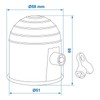 Towing Hitch Cover, 50 mm Rubber/Plastic Towing Hitch Protective Cap,