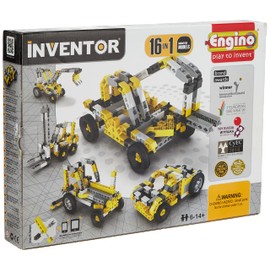 Engino-INVENTOR 1634 - Konstruktionsbausatz 16 in 1 Baumaschinen