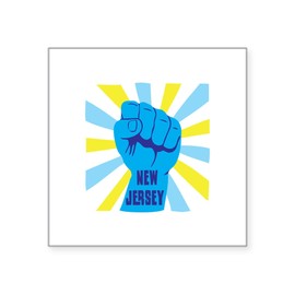 CafePress New Jersey Sticker Square Bumper Sticker Car Decal