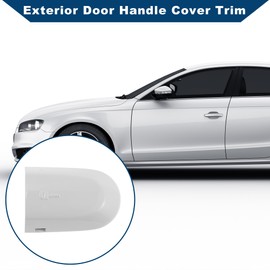 Hihaha Front Left Exterior Door Handle Cover for Jaguar XK 2007-2015, for Jaguar XF 2009-2015 No.C2P7224XXX Lock Bezel Cover Cap White