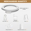 Flexible Bendable Ceiling Curtain Track, Ceiling Mount for Curtain Rail,Room