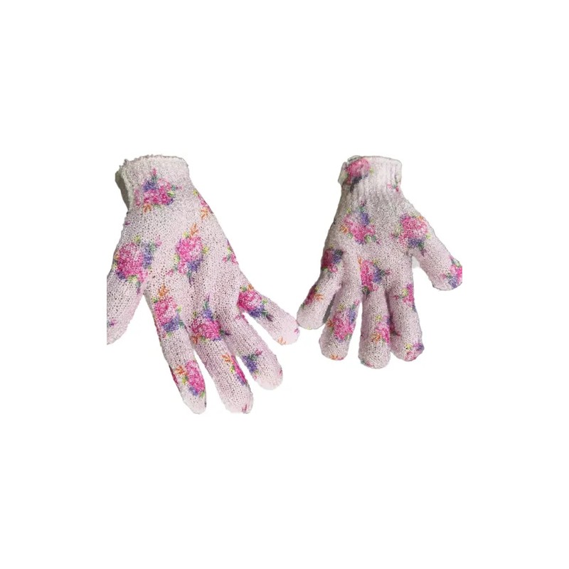 10 Par Guantes De Baño Exfoliantes Avon Flores