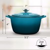 ROSSALLINI Signature Enameled Cast Iron Dutch Oven, Non-Stick Serving Pot