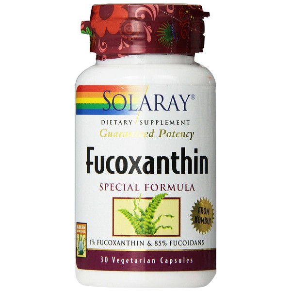 Solaray Fucoxanthin Special Formula Vegetarian Capsules, 400 mg | 30 Count