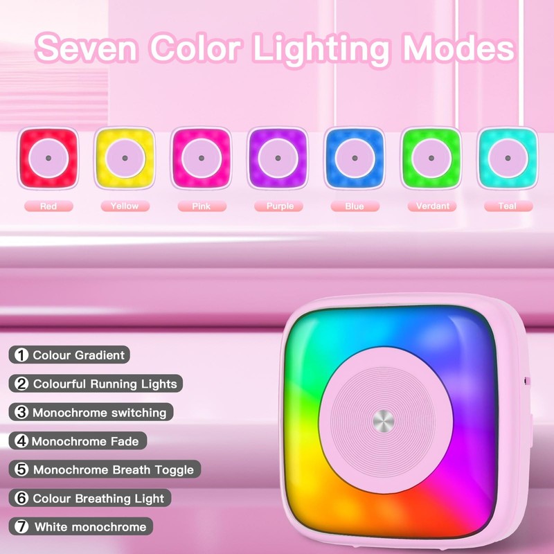 Lebt Mini Printer Sticker Printer Print Pod with 6 Rolls