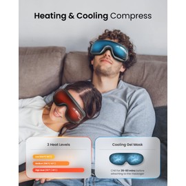 RENPHO Eyeris 3 Eye Massager with Heat and Cooling, FSA Eligible HSA, Birthday Valentines Day Gifts for Women Men Her Him, Voice Control Eye Mask for Migraines, Eye Care with Massage, Reduce Dry Eyes