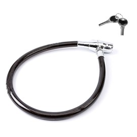 Olympia S200 - Fahrradschloss mit Schlüssel - Stabiler Stahldraht - Diebstahlsicherung mit Alarmanlage 100 db - Hohe Sicherheit für Fahrrad, Motorrad, e-Bike, e-Scooter & Kinderwagen