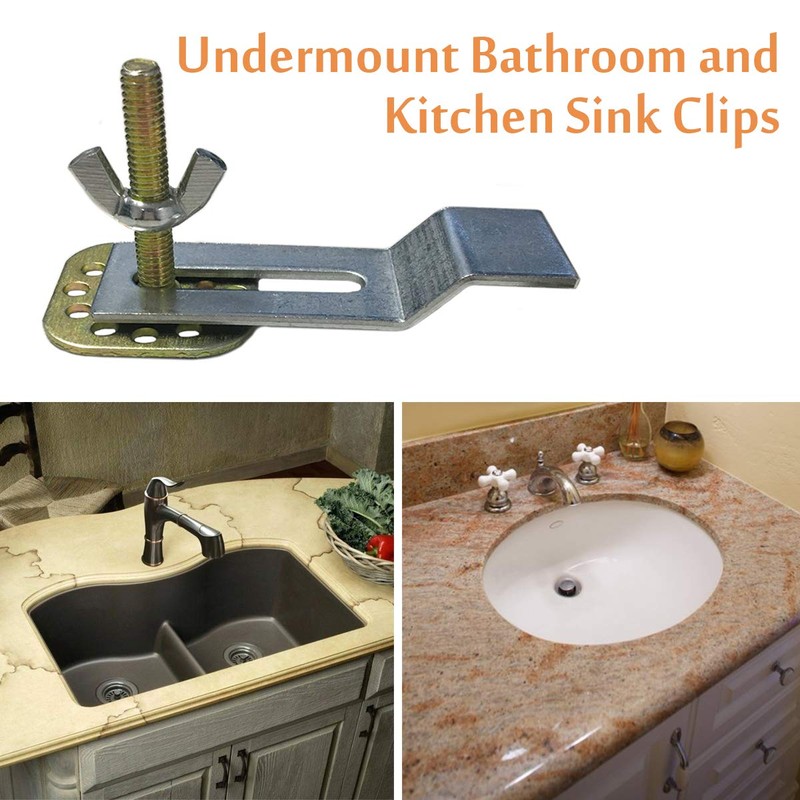 Undermount Sink Clips, Sink Brackets, Epoxy Sink Clips - 10