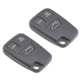 ECSiNG Pack of 2 Car Remote Control Key Casing 3 Buttons Compatible with Volvo 850 960 C70 S40 S60 S70 S80 S90 V40 V70 V90 XC70 XC9