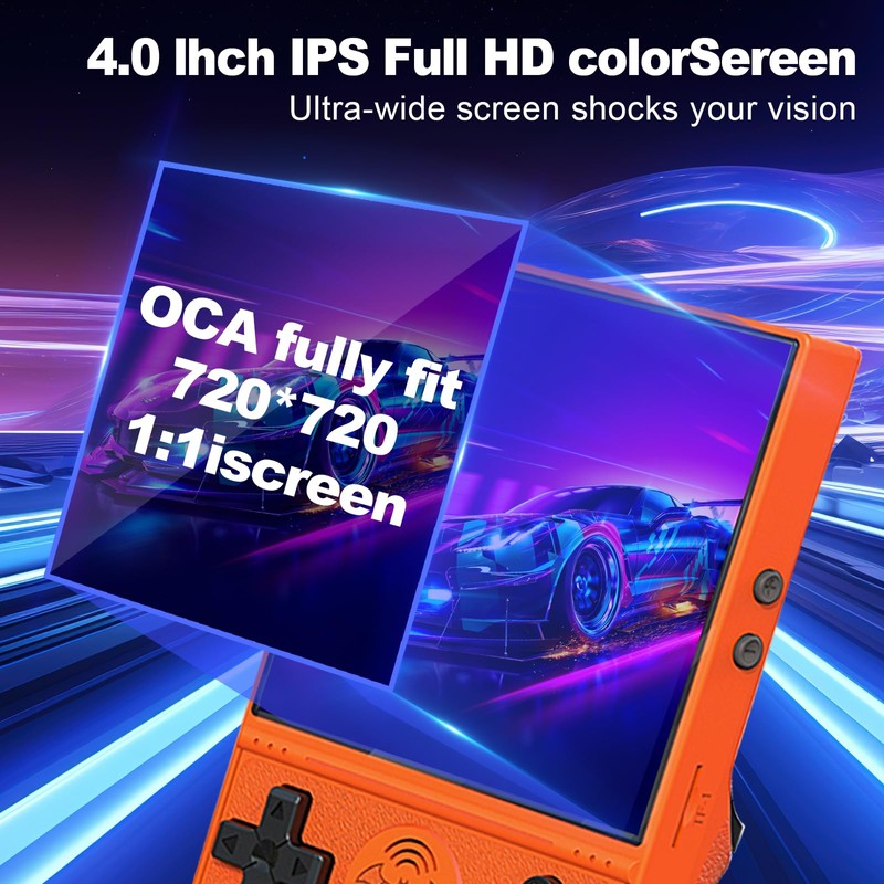WYGAMING S600 Retro Gaming Console, Retro Handheld Console 4.0'' Screen