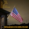 Solar Flag Pole Light, Flag Pole Light Solar Powered Super