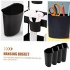 STOBOK Pack of 4 Storage Baskets, Plastic Containers, Hanging Wall