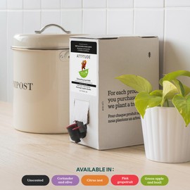 ATTITUDE Dishwashing Liquid, EWG Verified, Vegan Dish Soap, Plant Based, Naturally Derived Products, Green Apple and Basil, Bulk Refill, 67.6 Fl Oz (Pack of 4)