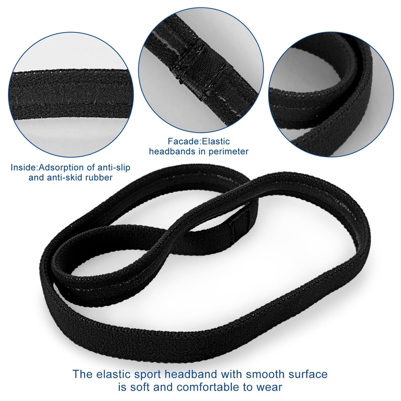 Thin Headbands for Women 4 Pcs Non Slip Elastic Sports