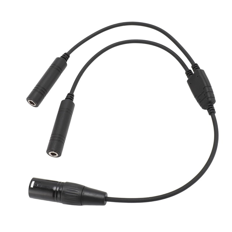 Aviation Headset Adapter GA Dual Plug to Airbus 5 Pin