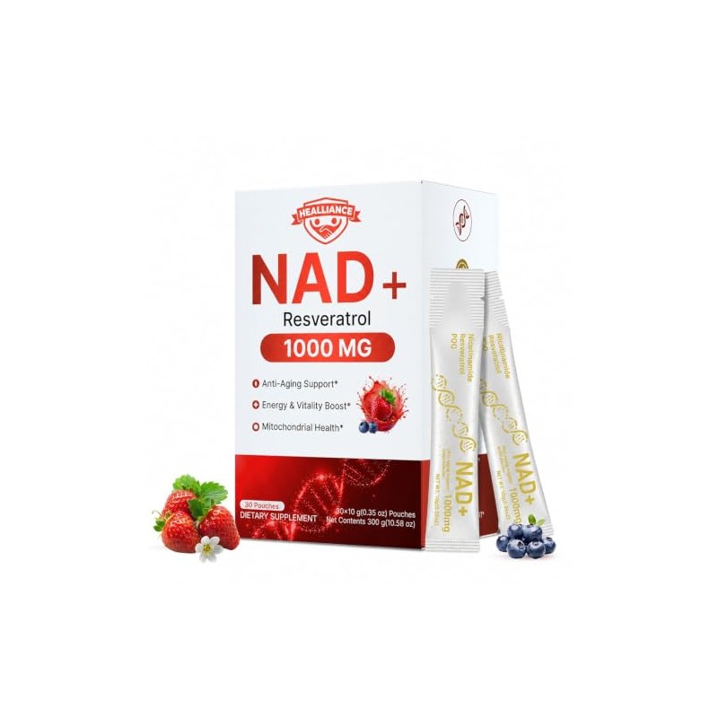 Suplemento de Nad 1000 Mg L?quido: Nicotinamida Rib?sido