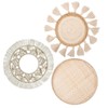 LOCS MICRAI Boho Wall Basket Decor Set of 3 -