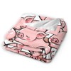 Pig Blanket Warm Soft Cozy Sleeping Pigs Throw Blanket Gifts