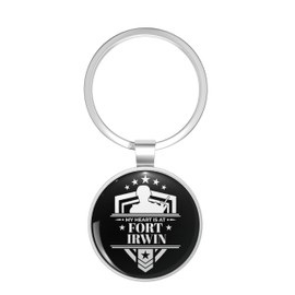 BKR Graphics Fort Irwin Metal Double Sided Key Chain Keychain