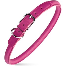 Collar de piel enrollada para perro – L1000, suave y ultra resistente