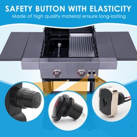 BBQration BBQration G350-0017-W1 Grill Igniters for Charbroil Ignitor Replacement Kit, 2-Outlets Electronic Ignition Module w/Wires and 2 Push Buttons, Grill Ignitor for Charbroil Surefire Ignition Systems