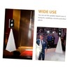 KICHOUSE 2pcs Speaker Stand Covers White Reusable Speaker Holder Stage