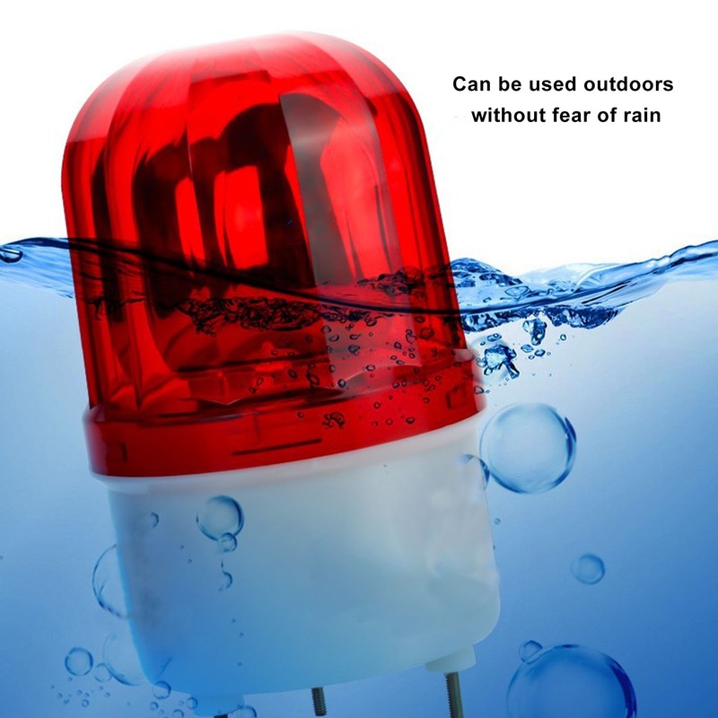 DC12V Rotating Warning Light Rotating Acoustic Optical Warning Buzzer Signal